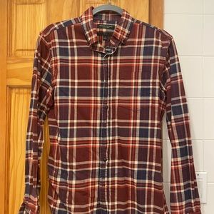 Banana Republic Mens Camden Fit Button Down Flannel shirt Size Small